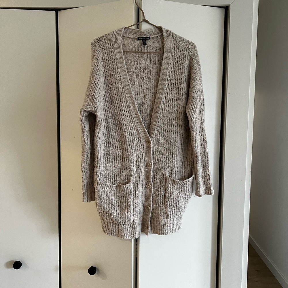 Cotton Fluff Cardigan Sweater